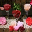 Rose shaped candle