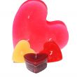 Heart shaped candles
