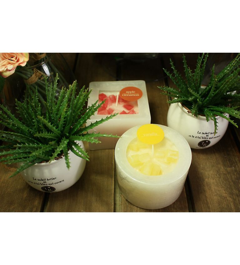 Scented pillar candles