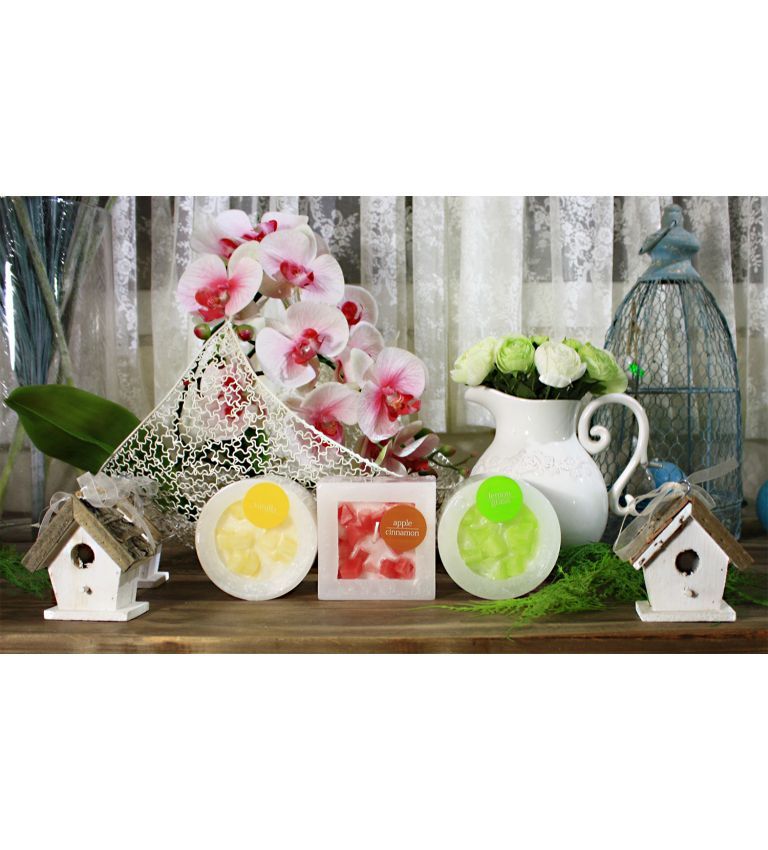 Scented pillar candles