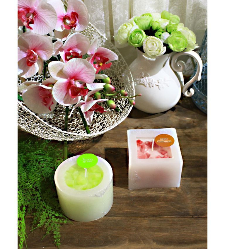 Scented pillar candles
