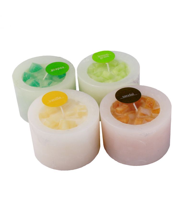 Scented pillar candles