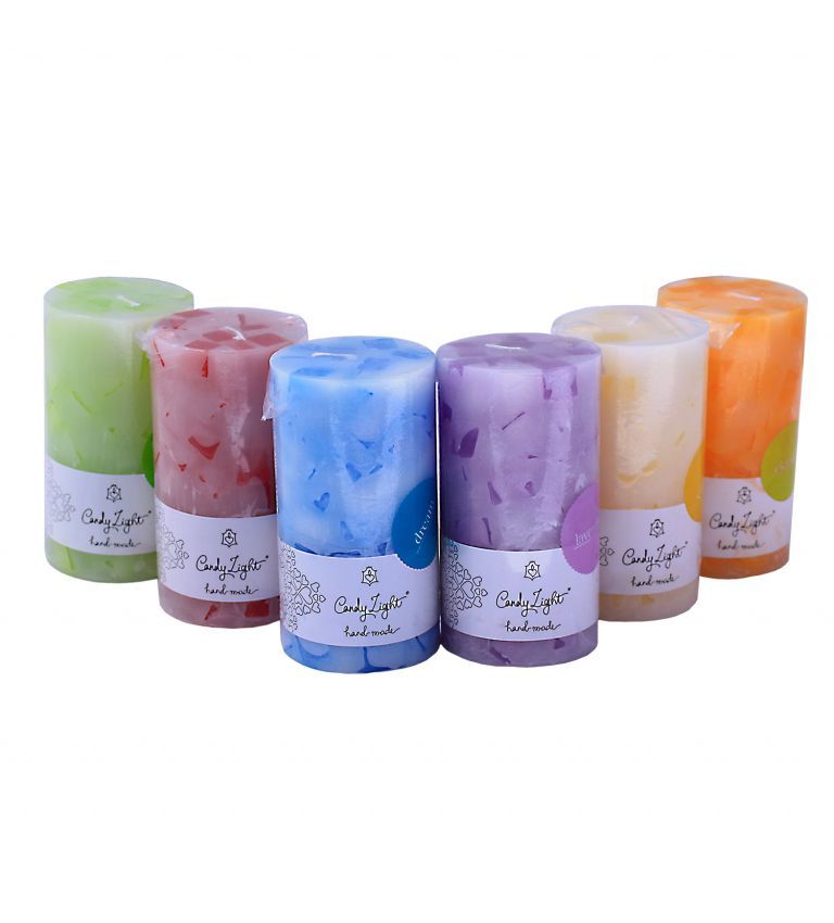 Pillar scented candles