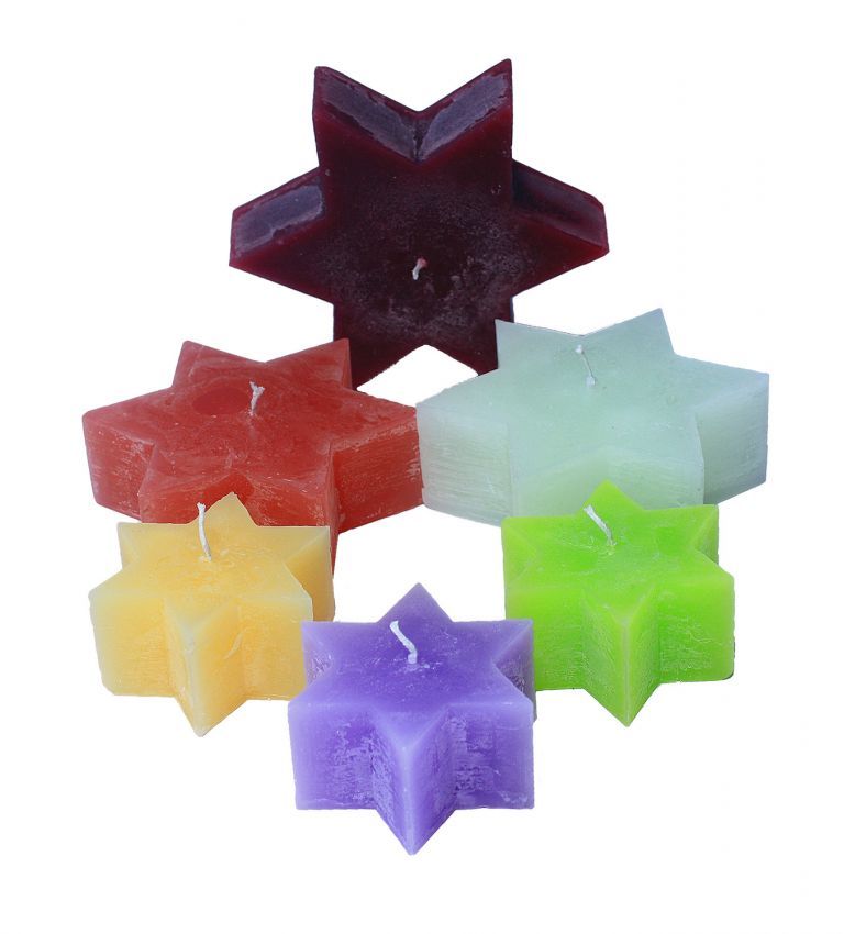 Star shaped candles