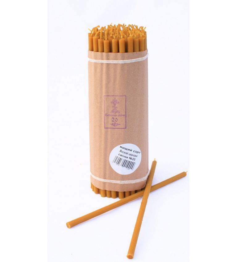 Premium quality beeswax church candles