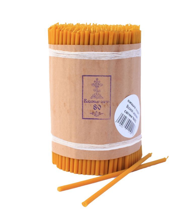 Premium quality beeswax church candles
