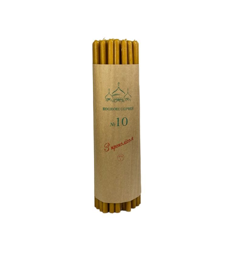 Church wax candles with Propolis (1 kg)