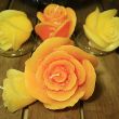 Rose shaped candle