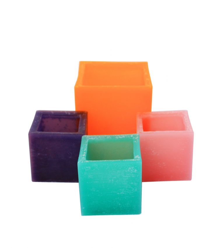 Hollow square candle