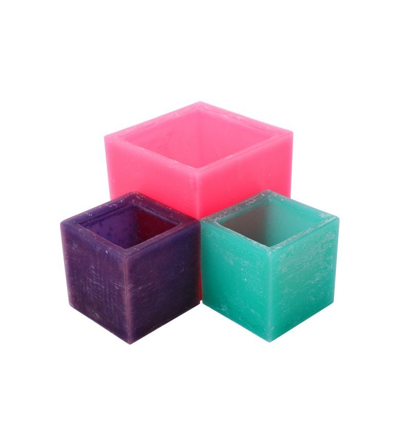 Hollow square candle