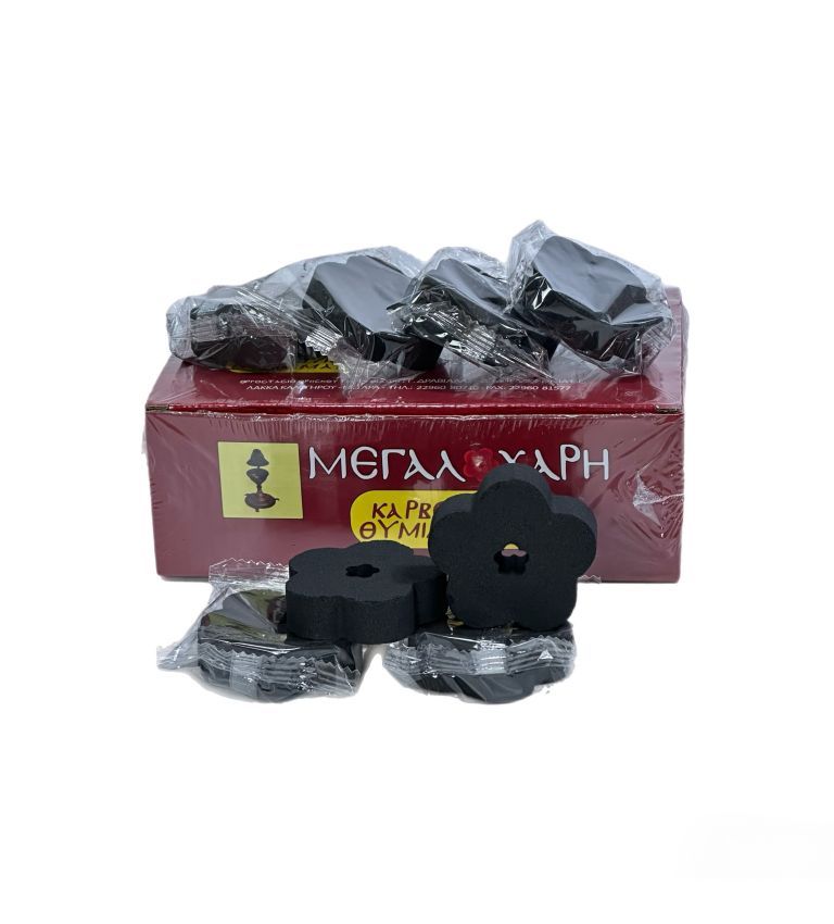 Fruit incense charcoal, flammable, flower No. 5, 50*15mm